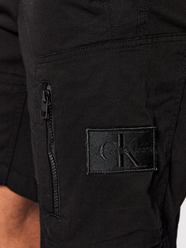 Washed Cargo Short Ck Black / L