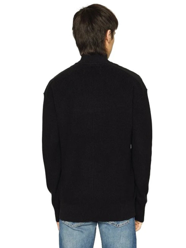 Monologo Zip-Through Sweater Ck Black / L