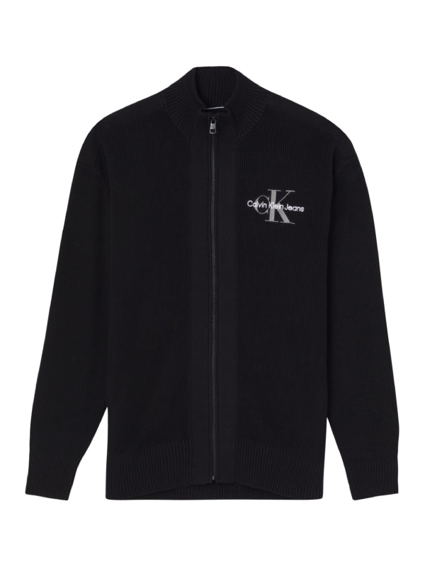 Monologo Zip-Through Sweater Ck Black / L