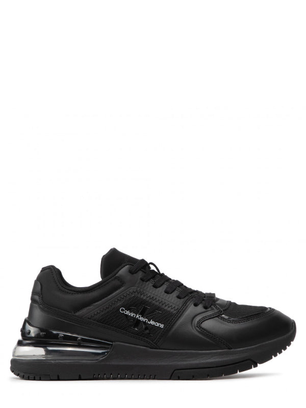 Sporty Runner Comfair Laceup Lth Triple Black / 42