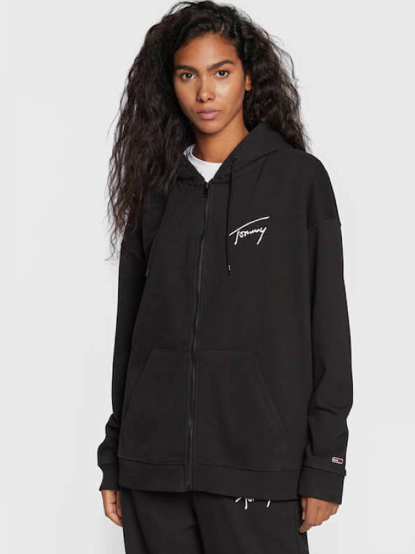 Tjw Ovrszd Signature Zip Thru Black / L