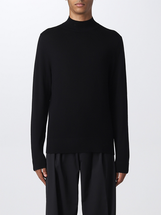 Superior Wool Mock Neck Sweater Ck Black / L