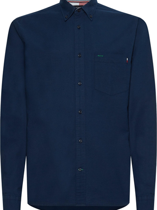 Solid Oxford Rf Shirt Carbon Navy / L