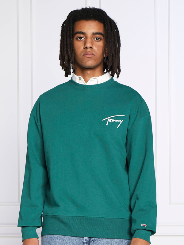 Tjm Tommy Signature Crew Dark Turf Green / L