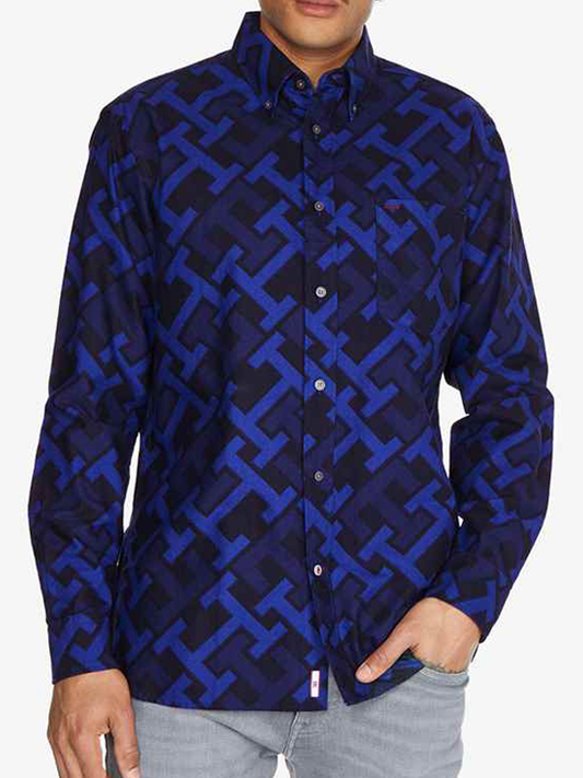 Midscale Monogram Prt Cf Shirt Desert Sky / Multi / L