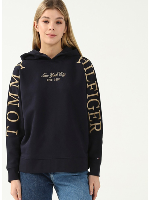 Rlxd Arched Hilfiger Hoodie Desert Sky / L