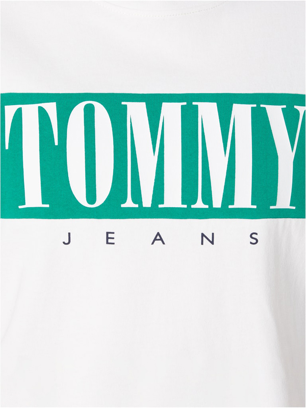 Tjm Clsc Colorblock Serif Tee White / L