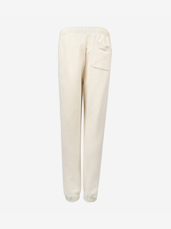 Textured Badge Sweatpants Muslin / 10