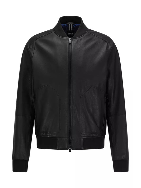 Boss Leather Bomberr Jacket  - Noran 366